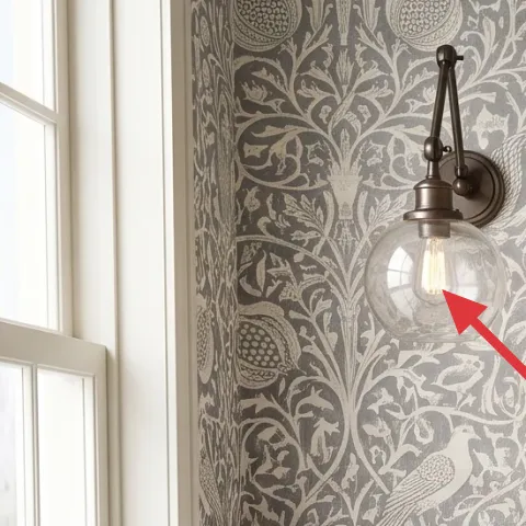 patterned wallpaper wall