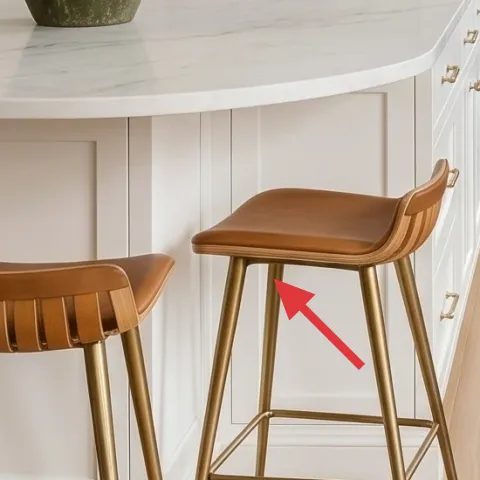 set of 3 brown bar stools