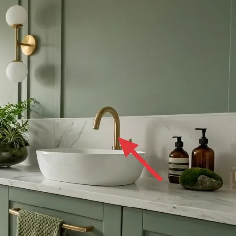 brass bathroom faucet