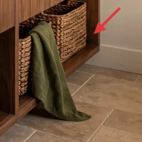 Woven storage basket