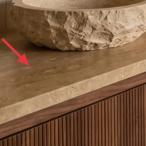 Soap bar on a stone dish