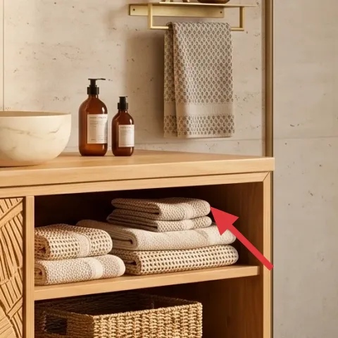 Stack of folded towels