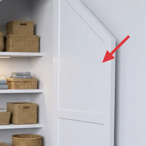 warm white paint for the shiplap-style wall paneling