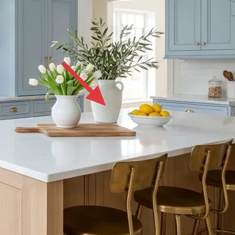 large white vase with white tulips