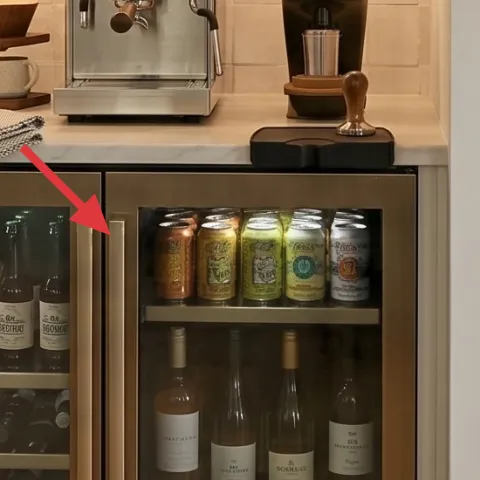 gray-and-white dish towel on countertop
