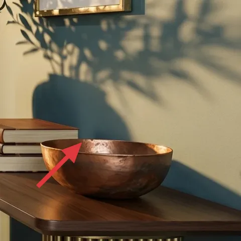 book stack on console table