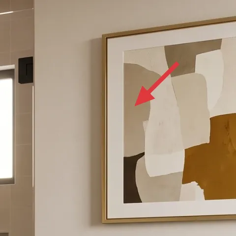 framed abstract wall art (right)