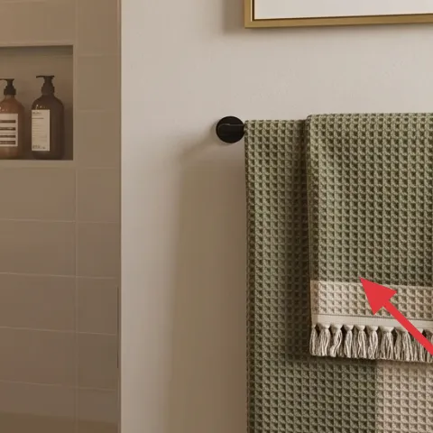 waffle knit bath towel