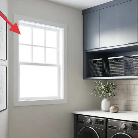 framed line-art print on the left wall (small frame)
