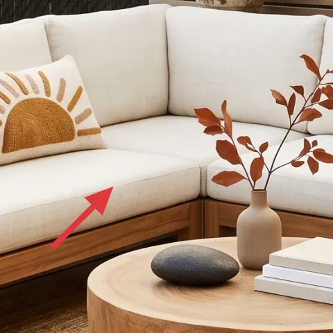throw pillow with sun graphic