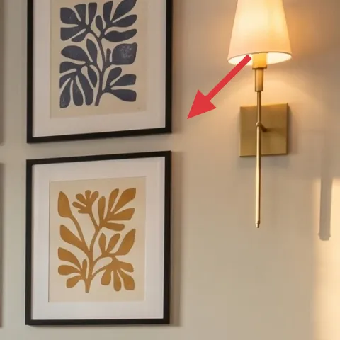 set of framed botanical prints on wall