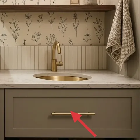 Paint refresh for gray base cabinet
