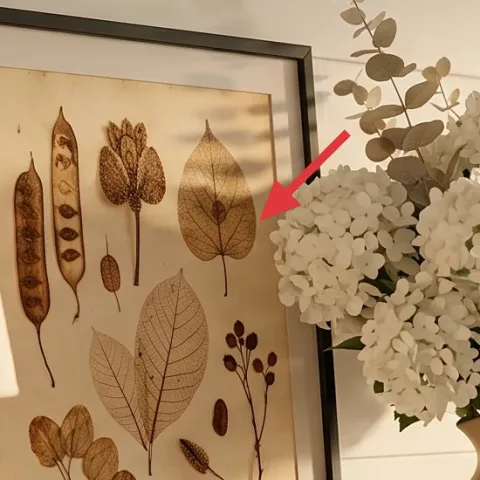 framed botanical art print