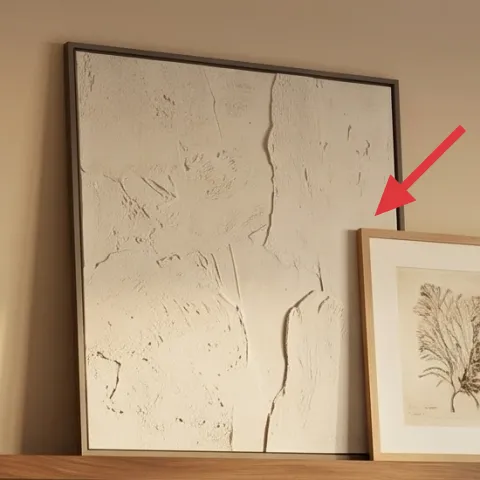 large framed abstract print