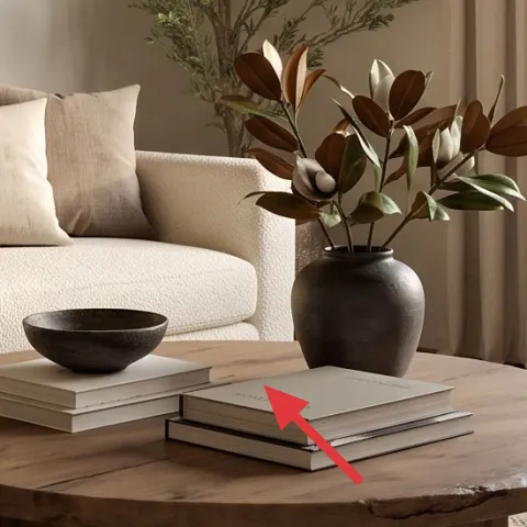 round wooden coffee table