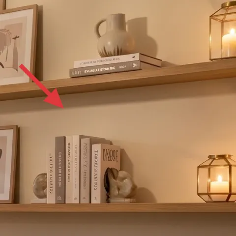 framed botanical prints on wall shelf