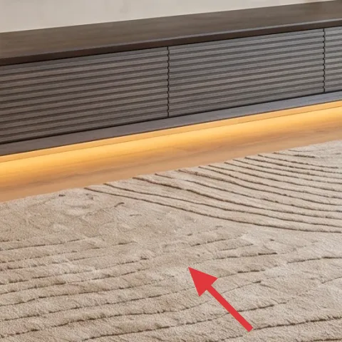Large patterned area rug