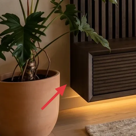 Large potted indoor plant