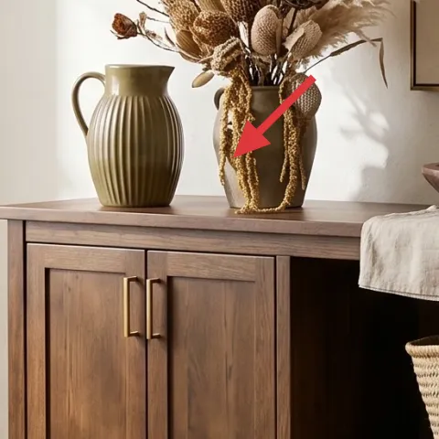 Green decorative vase
