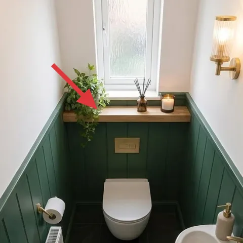 green potted plant on window-sill shelf