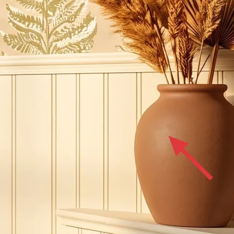 Terracotta vase