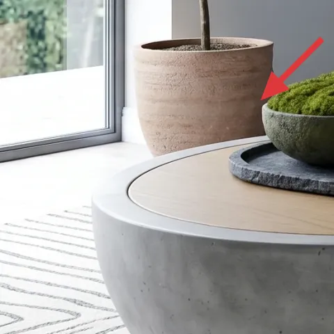 textured ceramic planter pot (medium)