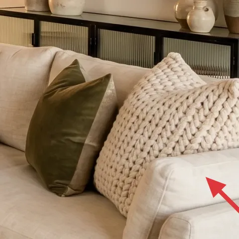 cream knit throw blanket