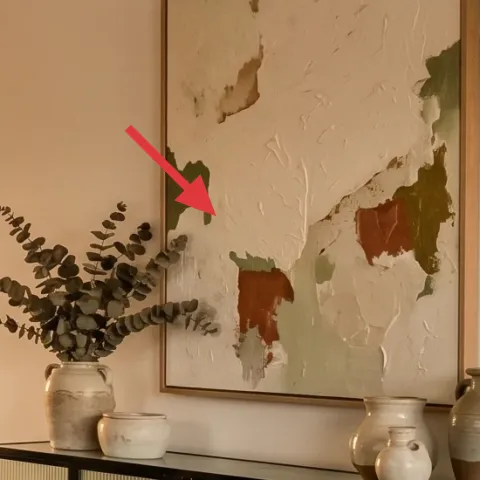 framed map-like wall art