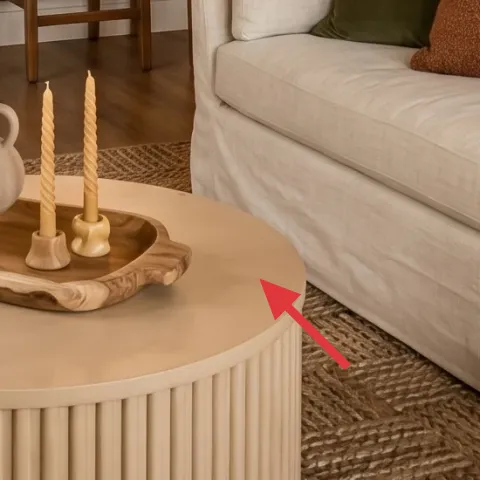 wooden tray with candleholders