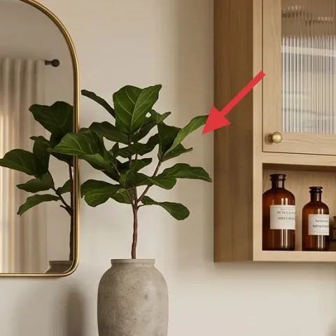 potted plant in large vase