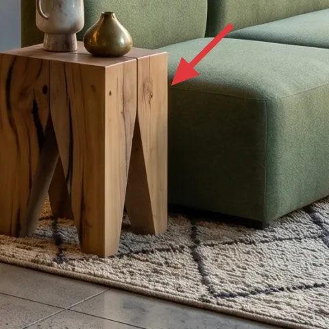 light wood side table