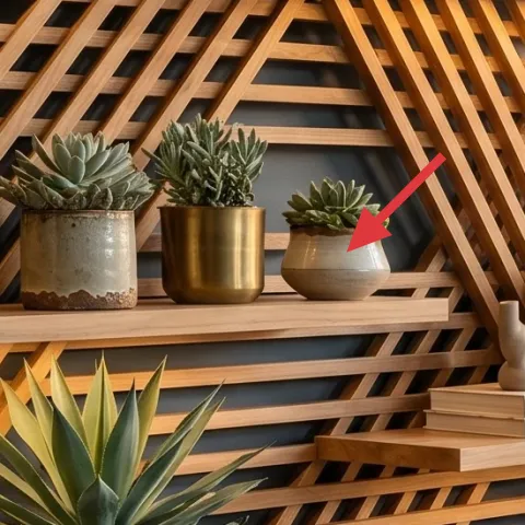 small gold-colored vase
