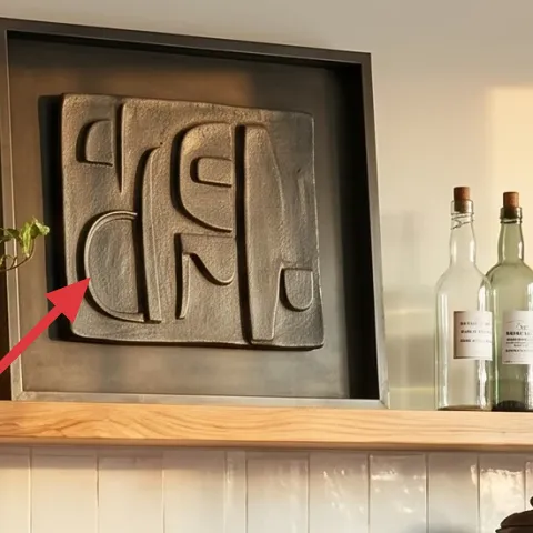 terracotta planters on shelves