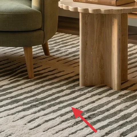 striped area rug