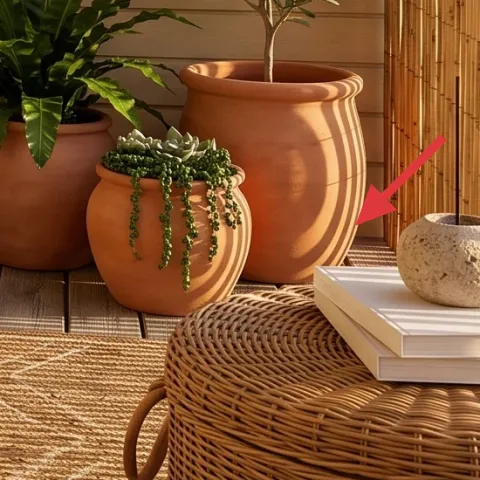 terracotta planters (painted set)