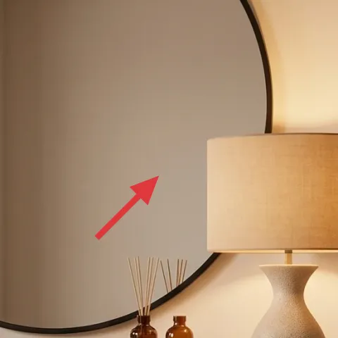large round wall mirror