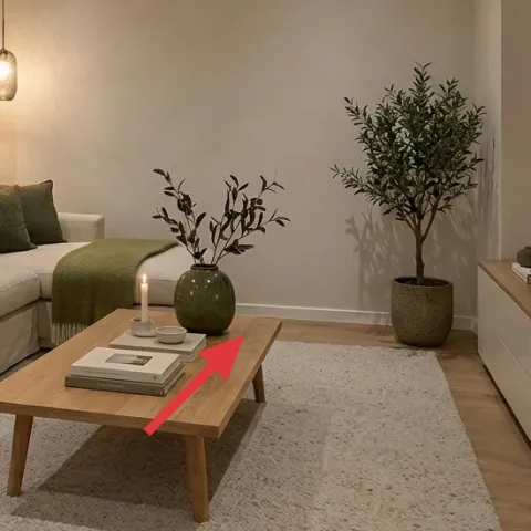 wood coffee table