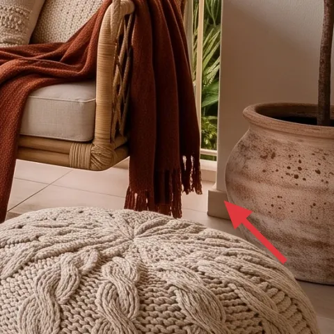 terracotta pot with leafy plant