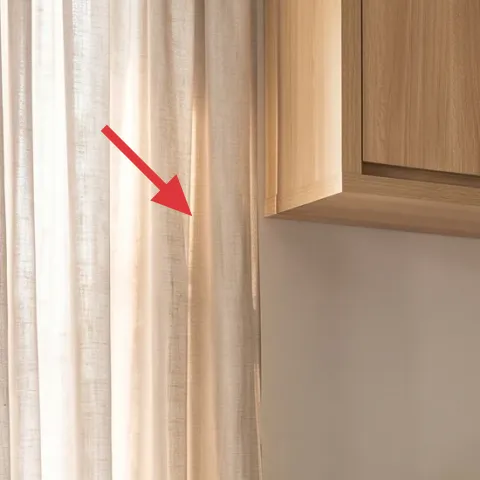 light beige curtain panels (pair)
