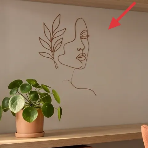 pressed flower frame artwork (to replace the face/plant line art)
