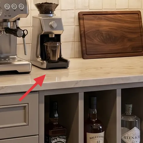 Espresso machine on countertop