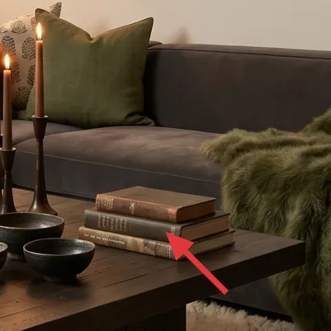 decorative tray on coffee table