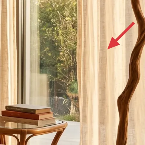 floor lamp with rattan shade