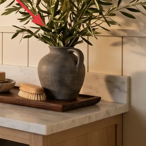 tall leafy indoor plant in large vase