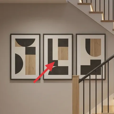 Framed abstract print