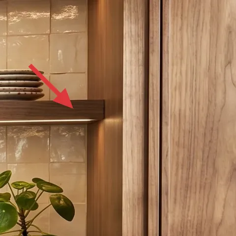 Ceramic bowls/plates stack on upper shelf