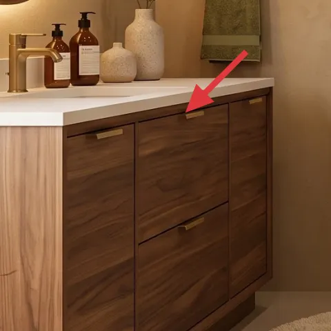 decorative tray on vanity