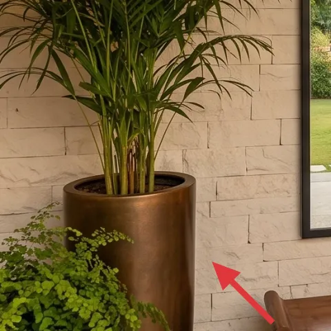 large bronze planter pot