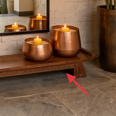 copper candle holders