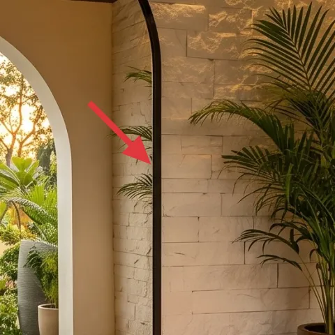 arched wall mirror
